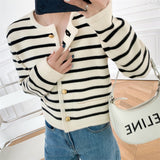 Women Knitted Cardigan Soft Short Sweater