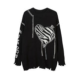 Women Sweater Loose Hole Couple Sweater