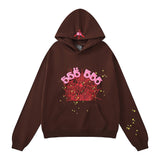 Sp5der Hoodie Spider Web Letters Puff Print