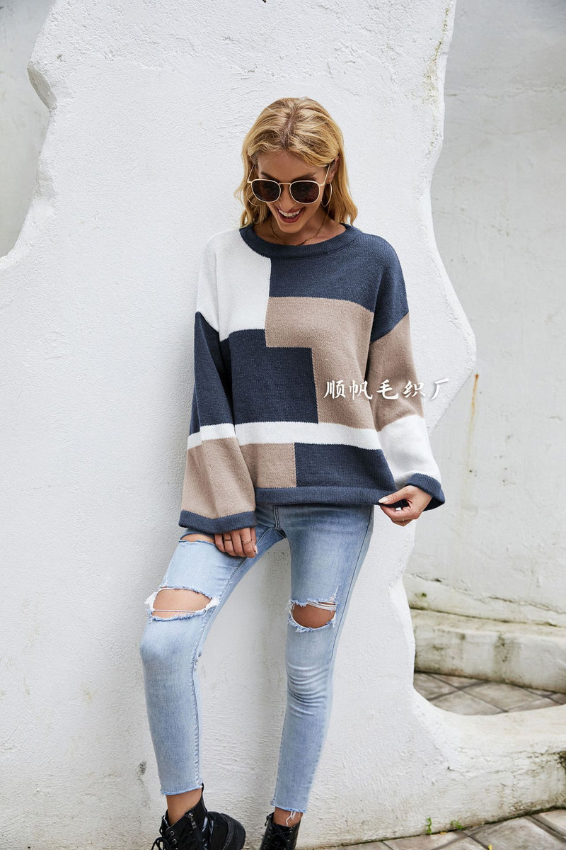 Women Pullover Sweater Knitwear Oversized Loose Sweater