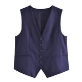 Women Vest Fashion Vest Casual Shorts Suit