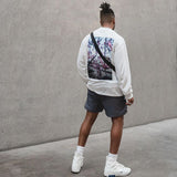 Fog Fear of God Essentials T Shirt Double Line Floral Long Sleeve High Street Loose Couple Bottoming Shirt Men