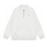 Ralph Lauren Coat RL Embroidery Lapel Niche Half Zipper