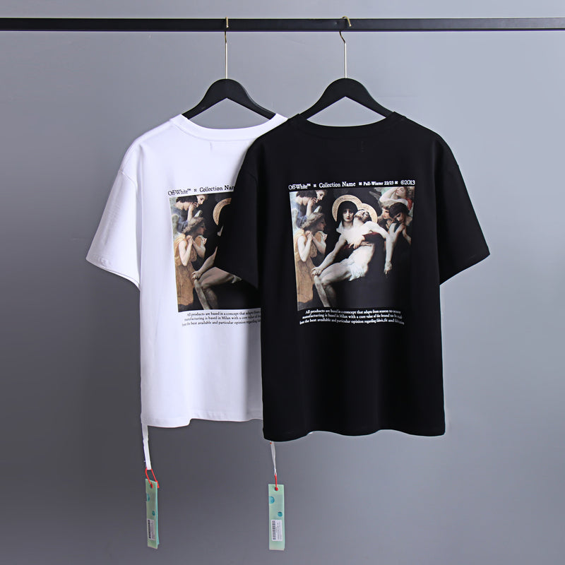 Ow T Shirts Character Graffiti Men's Short Sleeve