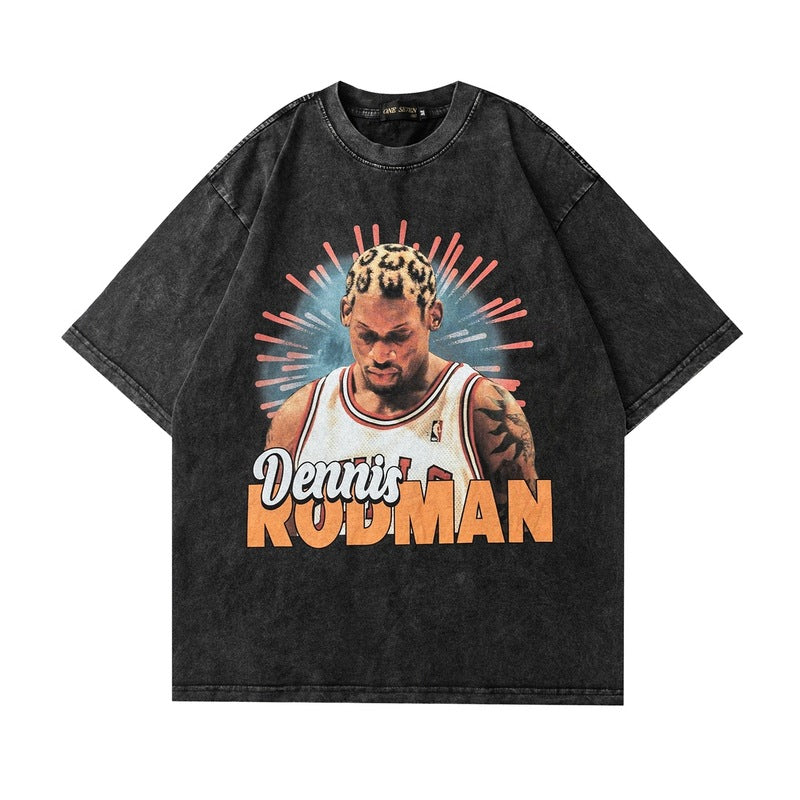 Men T-Shirt Retro Distressed