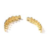 Grillz hiphop copper 8 zircon fangs Spectrum