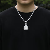 Jewelry Bottle Pendant Necklace Copper Set Zircon Hip Hop Rap Spectrum