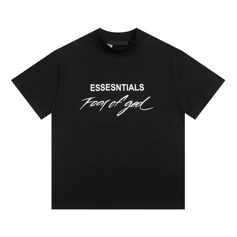 Fog Essentials T Shirts Spring/Summer FOG Letter Pattern Crew Neck Pullover Short Sleeves
