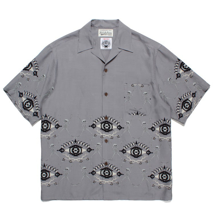 GUILTYPARTIES TIGER Shirts Spider Hawaiian Loose