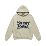 Men Fleece Lined Hoodie Autumn and Winter Embroidery Letter Hooded Sweater Men Oversize Loose Casual