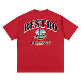 Unisex T Shirt Simple Loose Shoulder Short Sleeve