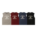 Fog Essentials tank spring/summer FOG letter pattern crew neck vest