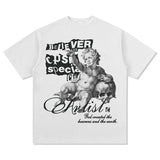Unisex T Shirt Summer Print Short Sleeve