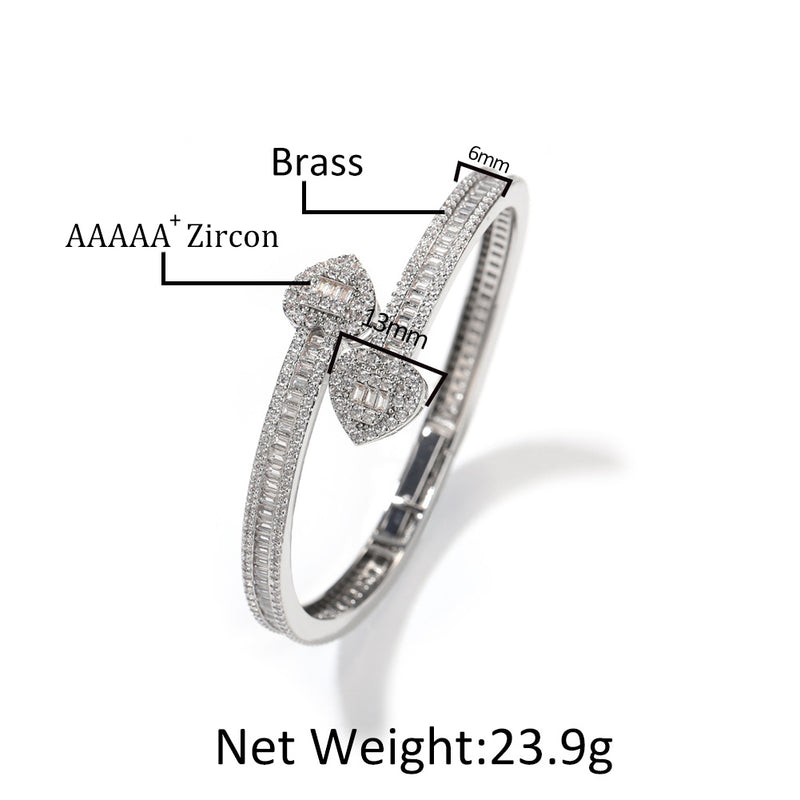 Bracelet Love Light Luxury Copper Zircon Bracelet St. Valentine's Spectrum