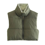 Women Cotton Coat Casual Two-Sided Fashion
