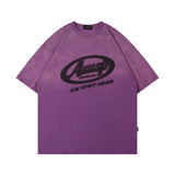 Men T-Shirt Retro Gradient Printing Loose All-Match