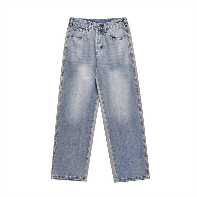 Men Jeans Trendy Patchwork Old