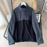 Women Hoodie Polar Fleece Loose Fleece-lined