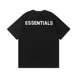 Fog Essentials T Shirts Spring/Summer FOG Reflective Perm Letters Crew Neck Short Sleeves