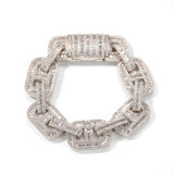 Bracelet Zircon Pig Nose Cuban Chain Bracelet INS Hip Hop Royalty