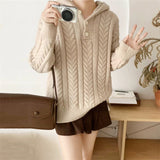 Women Pullover Sweater Loose Thick Sweater