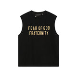 Fog Essentials tank spring summer FOG letter crew neck vest