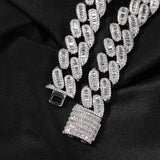 Bracelet 14MMT Square Zircon Hip Hop Cuban Chain Bracelet Spectrum St. Valentine's