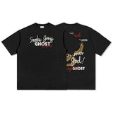 Unisex T Shirt Hip Hop Wash Loose Long Sleeve