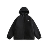 Unisex Coat Loose Winter Shell Jacket Hooded