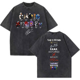 Chris Brown Tour Vintage Washed T Shirt Men Women