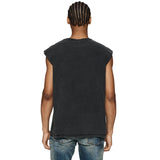 Purple Brand Distressed Tank T Shirts Distressed Sleeveless T-shirt Vest