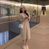 Women Knitted Cardigan Loose Fashion Dress
