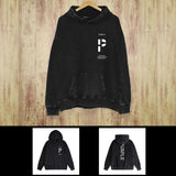 Purple Brand Distressed Hoodie Fashion Old Loose Hooded Sweater