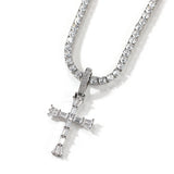 Jewelry T Square Zircon Vintage Cross Pendant Copper Trend Egypt Pieces Crosses St. Valentine's