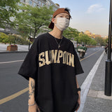 Men T Shirt Summer Pure Cotton Heavy Retro