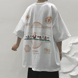 Men T Shirt Summer Loose Hip Hop Fashion