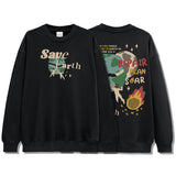 Unisex Long Sleeve Shirt Crew Neck Sweater High Street Loose