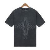 Who Decided War T Shirts Who Decided War Washing Water Old Alphabet Printed Short Sleeves
