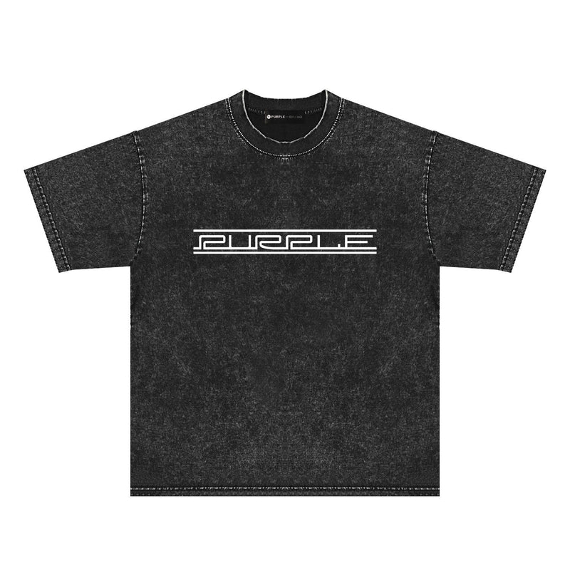 Purple Brand Distressed T Shirts Short Sleeve