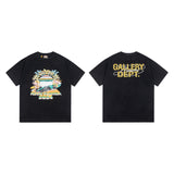 Gallery Dept T-Shirt Racing Alphabet Washed Short Sleeve T-Shirt