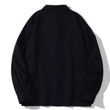 Men Long Sleeved T Shirt Long Sleeve Shirt Men's Design Loose Niche Puff Print Shirt