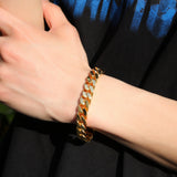 Bracelet ins Hip Hop Cuban Chain Stainless Steel Bracelet St. Valentine's