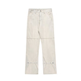 Men Jeans Distressed Niche Loose Stitching