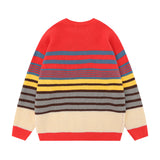 Men Sweater Striped Jacquard Sweater