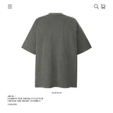 American vintage street T-shirt pure cotton retro men's and women's summer loose
