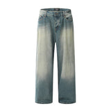 Men Jeans Loose Cool Straight Jeans