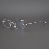 CHH Chrome Hearts Glasses Square Frameless Pure Titanium Ultra Light Myopia Glasses Frame