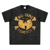 Unisex T Shirt Short Sleeve T-Shirt Washed Cotton