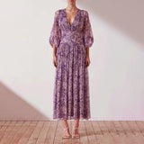 Bohemian Dress Pleated Beach Dress Fashion