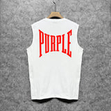Purple Brand Tank T Shirts Sleeveless T-shirt Vest